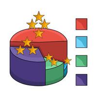 Segmented Pie Chart illustration vector