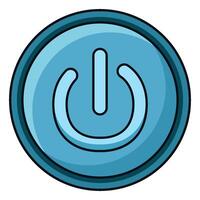 illustration of Power Button vector