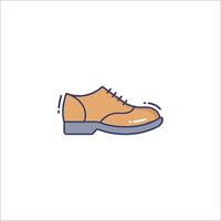 A shoe icon with a man's shoe on it vector