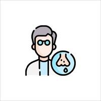 A man with glasses and a nose is holding a glass vector