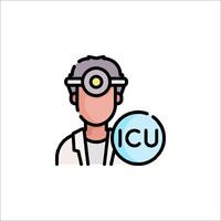 Icu icon illustration vector