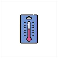 Thermometer icon in a package on a white background vector