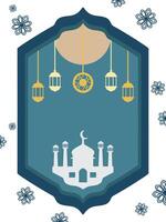 Ramadan Kareem, greeting card vector