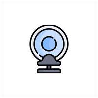 Webcam icon on white background vector