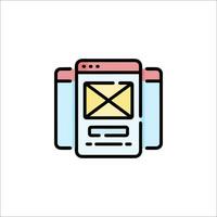 Email icon email icon illustration vector