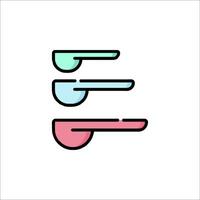 A colorful icon of a door handle vector