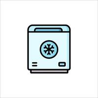 A washing machine icon on a white background vector