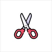 A pair of scissors on a white background vector