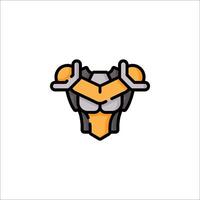 A logo for a company that makes armor vector