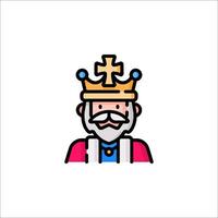 King of the world icon vector