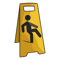 illustration of caution hazardous spill vector