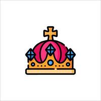 A crown icon on a white background vector