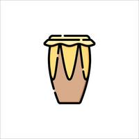 A drum icon on a white background vector