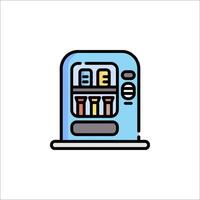 A vending machine with a variety of different items vector