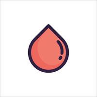 Blood drop icon isolated on white background vector