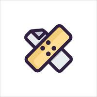 A bandage icon on a white background vector