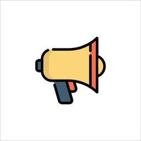 A megaphone icon on a white background vector