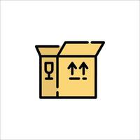 A box with a smiley face inside it vector