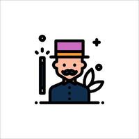 A man with a mustache and hat is holding a knife vector