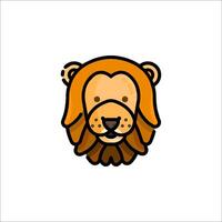 A lion head icon on a white background vector