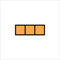 A square with four squares on it vector
