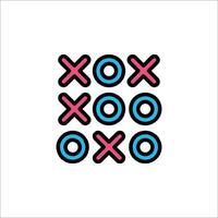 Xo game icon vector