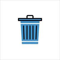 Trash can icon vector