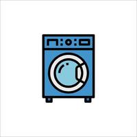 A washing machine icon on a white background vector