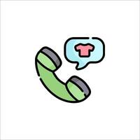 A phone with a speech bubble and a shirt vector