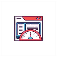 A clock and a book on a white background vector