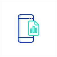 Mobile phone icon vector