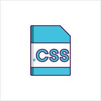 Css file icon illustration vector