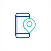 Mobile app icon illustration vector