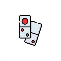 A pair of dominoes on a white background vector