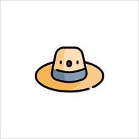 A hat icon on a white background vector