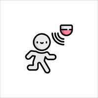 A man is running with a wine glass in his hand vector