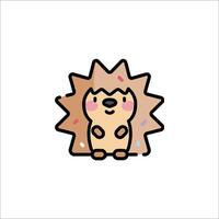 A hedgehog with sprinkles on its head vector
