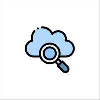 Cloud computing icon illustration vector