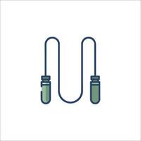 A pair of headphones with a cord connected to them vector