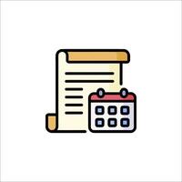 A calendar icon with a calendar on it vector