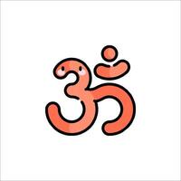 Om symbol illustration vector