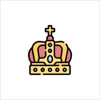 A crown icon on a white background vector