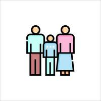 Family icon illustration vector