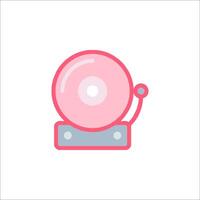 A pink ball on a white background vector