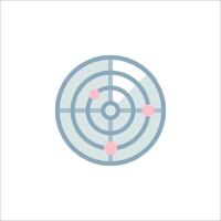 A target icon with a crosshair on it vector