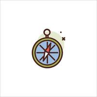 A compass icon on a white background vector