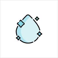 Water drop icon illustration vector