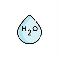 Water drop icon illustration vector