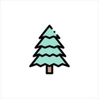 Christmas tree icon vector