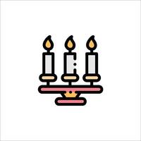 Candle icon illustration vector